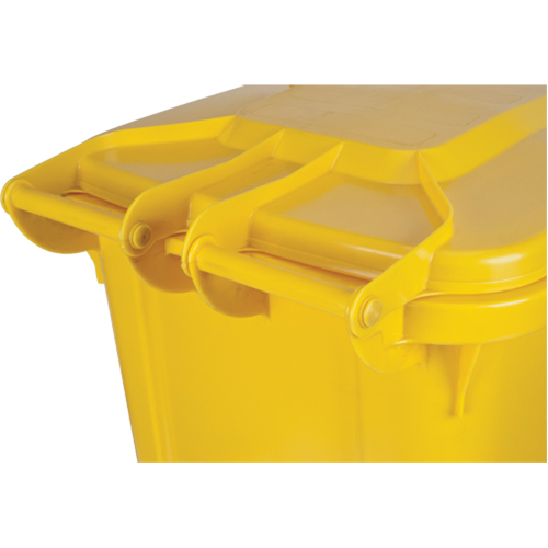 Contenant jaune mobile, Polyur&eacute;thane, 63 gallons/63 gal. US Helyx Safety & Industrial Supplies