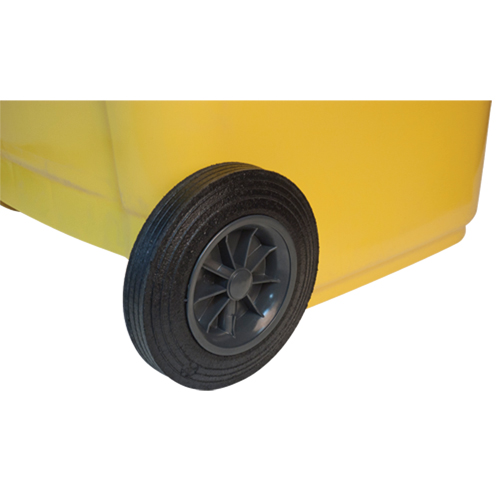 Contenant jaune mobile, Polyur&eacute;thane, 63 gallons/63 gal. US Helyx Safety & Industrial Supplies