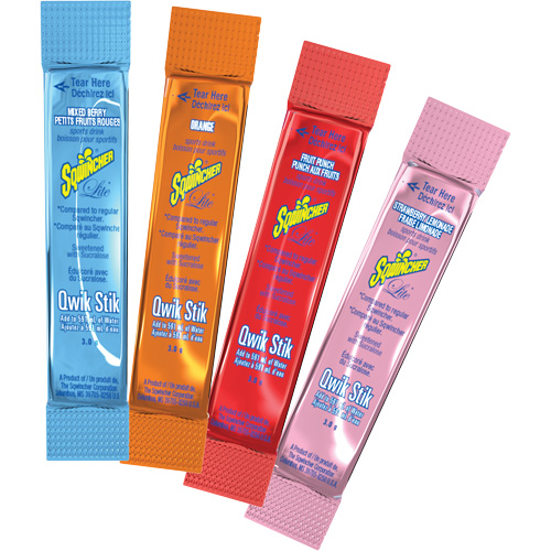 Sqwincher&reg; Boisson de r&eacute;hydratation ZERO Qwik Stik, Poudre, Orange Helyx Safety & Industrial Supplies