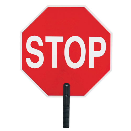 "Stop" Traffic Sign, 18" x 18", Plastic, English with Pictogram Helyx Safety & Industrial Supplies