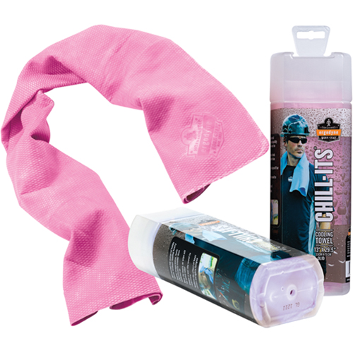 Chill-Its&reg; 6602 Cooling Towels, Pink Helyx Safety & Industrial Supplies