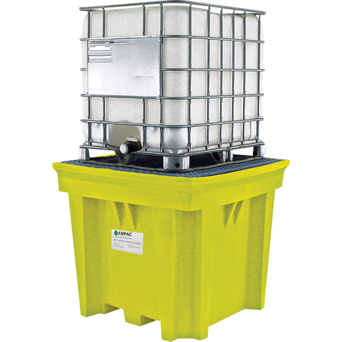 GRV Space-Saver sans drain, Capacit&eacute; de d&eacute;versement 275 gal. US, 57" x 57" x 48" Helyx Safety & Industrial Supplies