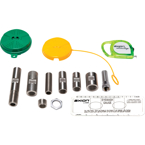 Trousse de mise &agrave; niveau pour douche oculaire/faciale Axion Advantage avec t&ecirc;te de douche oculaire/faciale en plastique ABS vert Helyx Safety & Industrial Supplies