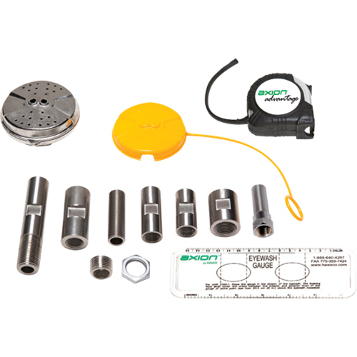 Trousse de mise &agrave; niveau pour douche oculaire/faciale Axion Advantage avec t&ecirc;te de douche oculaire/faciale en acier inoxydable Helyx Safety & Industrial Supplies