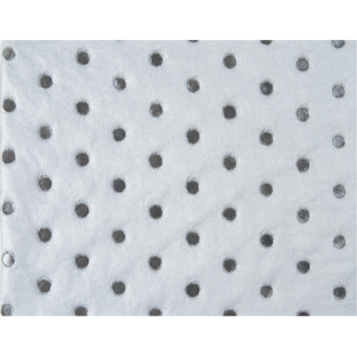 Feuilles absorbantes en fibres fines de calibre industriel, Huile seulement, 15" x 17", 40 gal. d'absorption Helyx Safety & Industrial Supplies