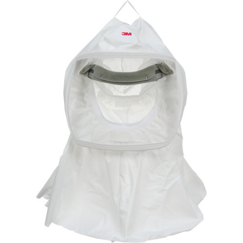 Cagoule Versaflo de haute durabilit&eacute; avec coiffe int&eacute;gr&eacute;e, Grand/Moyen, Coiffe souple, Bavette Simple Helyx Safety & Industrial Supplies