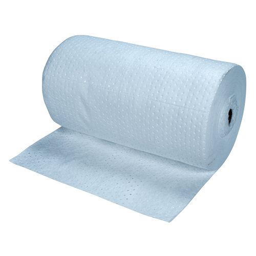 Premium Blue Bonded Sorbent Pads, Mediumweight, 150' L x 30" W, 40 gal. Absorbancy Helyx Safety & Industrial Supplies