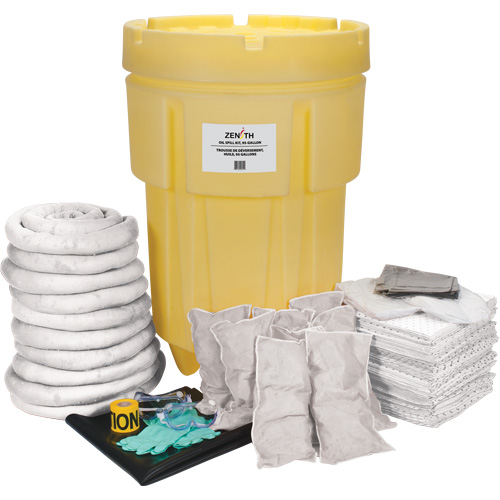 Shop Spill Kit, Oil Only, Drum, 95 US gal. Absorbancy Helyx Safety & Industrial Supplies
