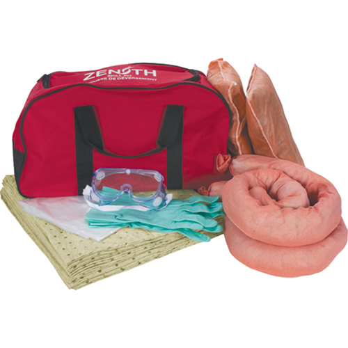 Premium Vehicle Spill Kit, Hazmat, Bag, 10 US gal. Absorbancy Helyx Safety & Industrial Supplies