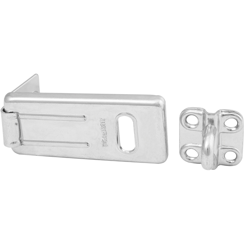 General Security Hardened Steel Hasp, Silver Helyx Safety & Industrial Supplies
