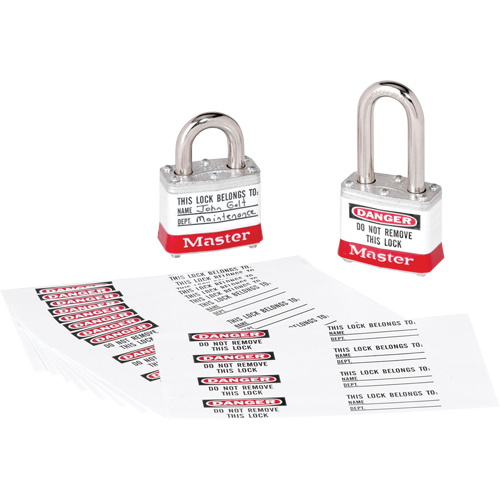 &eacute;tiquettes d'identification &agrave; photo pour cadenas en thermoplastique Zenex Helyx Safety & Industrial Supplies