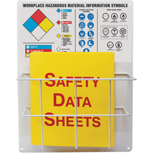 Panneaux de style panier pour mati&egrave;res dangereuses, Anglais, Compris reliures Helyx Safety & Industrial Supplies