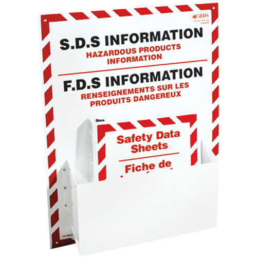 Safety Data Sheet Information Stations, English & French, Binders Included Helyx Safety & Industrial Supplies