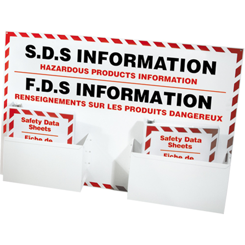 Safety Data Sheet Information Stations, English & French, Binders Included Helyx Safety & Industrial Supplies