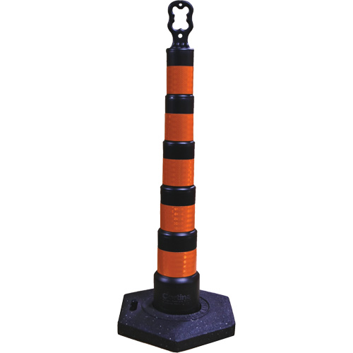 Grip N Go Trim Line Channelizers, 49" High, Black Helyx Safety & Industrial Supplies