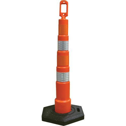 D&eacute;lin&eacute;ateurs de d&eacute;viation Grip N Go, Hauteur 49", Orange Helyx Safety & Industrial Supplies