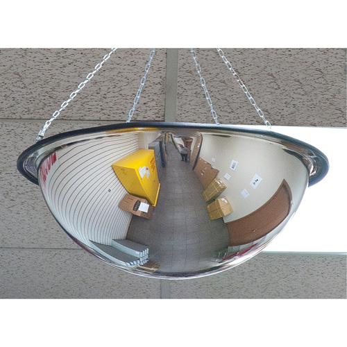 Miroir en d&ocirc;me 360°, D&ocirc;me complet, Dessus ouvert, Diam&egrave;tre 20" Helyx Safety & Industrial Supplies