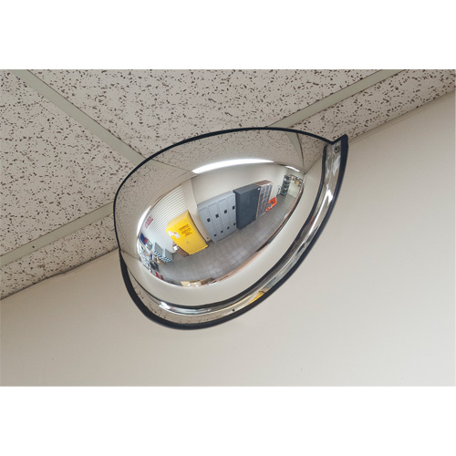 Miroir en d&ocirc;me 180°, Demi-d&ocirc;me, Dessus ouvert, Diam&egrave;tre 31" Helyx Safety & Industrial Supplies
