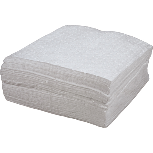 Premium Bonded Sorbent Pads, Oil Only, 15" x 18", 30 gal. Absorbancy Helyx Safety & Industrial Supplies