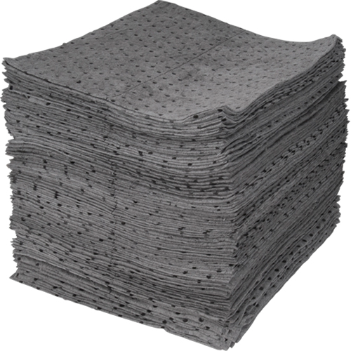 Premium Bonded Sorbent Pads, Universal, 15" x 17", 30 gal. Absorbancy Helyx Safety & Industrial Supplies