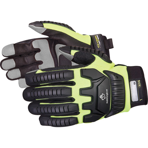 Clutch Gear&reg; Impact-Resistant Mechanic's Gloves, PVC Palm, Size Small Helyx Safety & Industrial Supplies