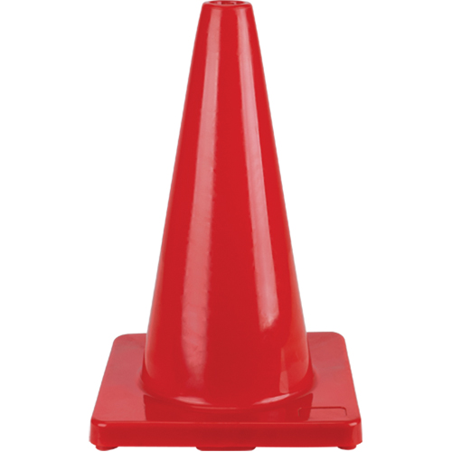 C&ocirc;ne de couleur pour la signalisation, 18", Rouge Helyx Safety & Industrial Supplies