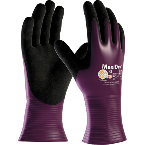 ATG MaxiDry&reg; 56-426 Gloves, 7/Small, Nitrile Coating, 15 Gauge, Nylon Shell Helyx Safety & Industrial Supplies