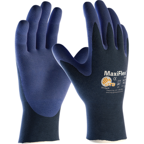Gants ATG MaxiFlex Elite 34-274, 6/T-petit, R&ecirc;vetement Mousse de nitrile, Calibre 18, Enveloppe en Nylon Helyx Safety & Industrial Supplies