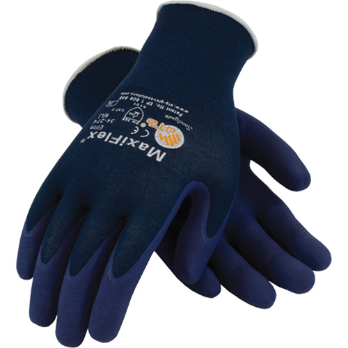 Gants ATG MaxiFlex Elite 34-274, 6/T-petit, R&ecirc;vetement Mousse de nitrile, Calibre 18, Enveloppe en Nylon Helyx Safety & Industrial Supplies