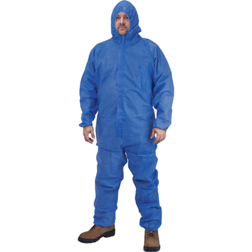 Combinaisons &agrave; capuchon, Moyen, Bleu, SMS Helyx Safety & Industrial Supplies