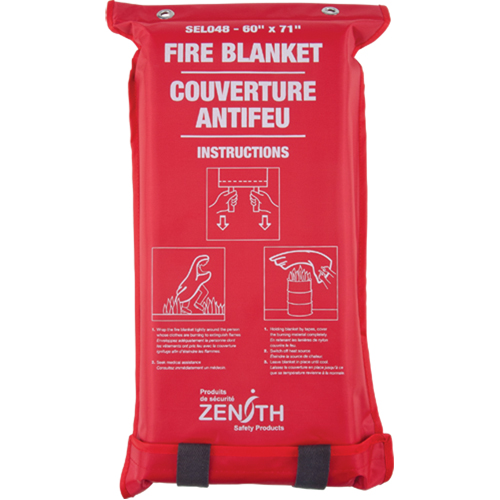 Couverture anti-feu, Fibre de verre, 60"la x 71"lo Helyx Safety & Industrial Supplies