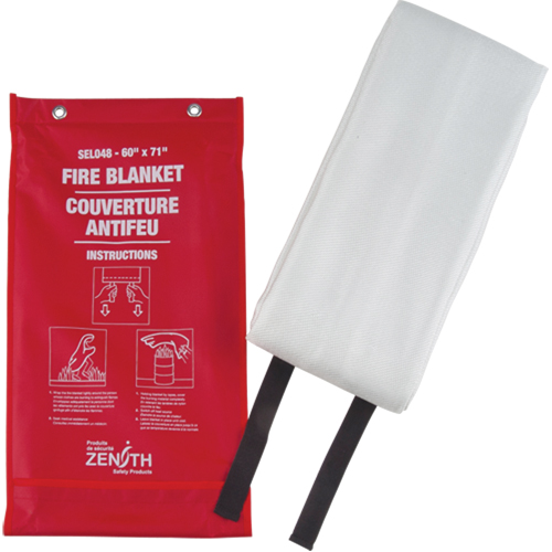 Couverture anti-feu, Fibre de verre, 60"la x 71"lo Helyx Safety & Industrial Supplies