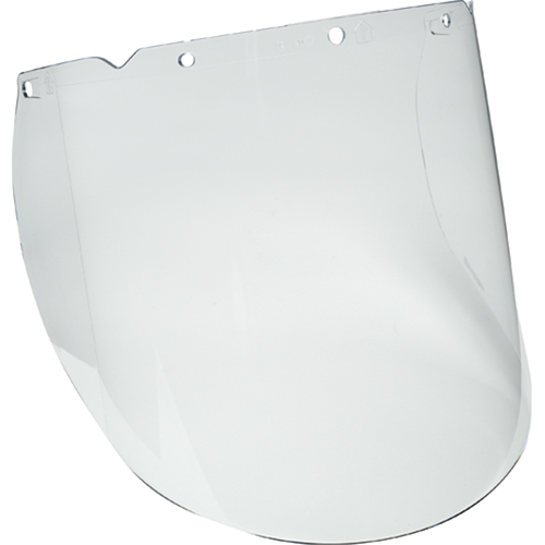 V-Gard&reg; Visor for Chemical and Splash Applications, Propionate, Clear Tint Helyx Safety & Industrial Supplies