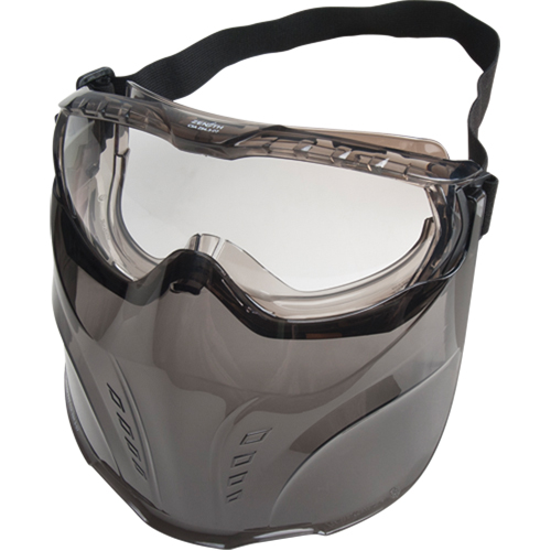 Lunettes &agrave; coques de s&eacute;curit&eacute; avec visi&egrave;re de s&eacute;rie Z2300, Lentille Transparent, Antibu&eacute;e, Ventilation Indirecte Helyx Safety & Industrial Supplies