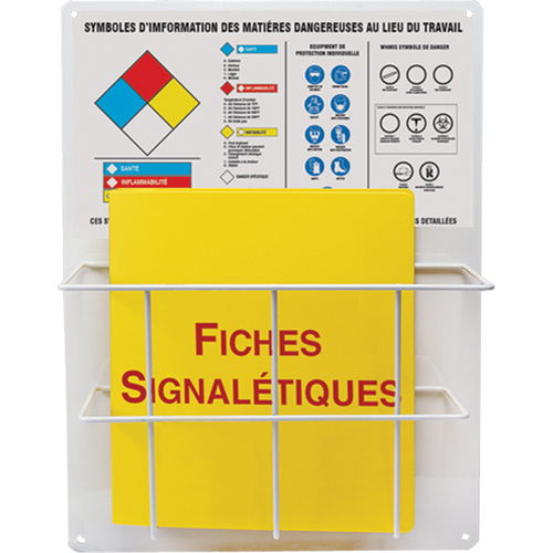 Panneaux de style panier pour mati&egrave;res dangereuses, Français, Compris reliures Helyx Safety & Industrial Supplies