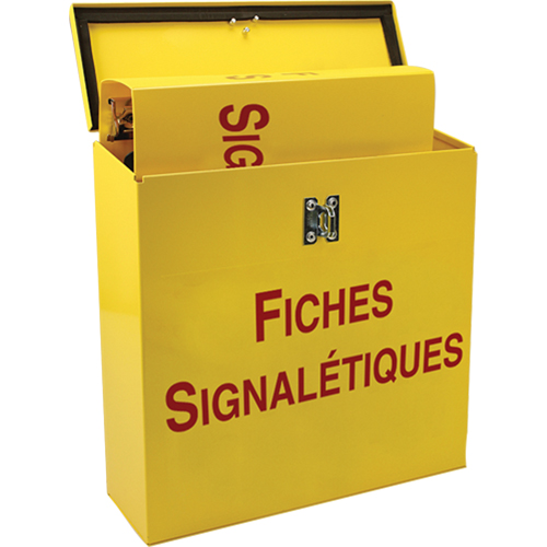 Boîte pour documents de s&eacute;curit&eacute; pour le chantier, Français, Compris reliures Helyx Safety & Industrial Supplies