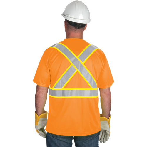 CSA Compliant T-Shirt, Polyester, Medium, Orange Helyx Safety & Industrial Supplies