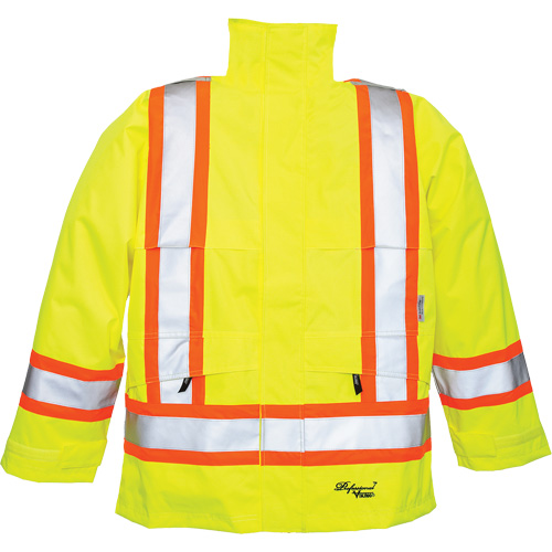 Manteaux 300 deniers Professional Journeyman, Polyester, Petit, Jaune lime haute visibilit&eacute; Helyx Safety & Industrial Supplies