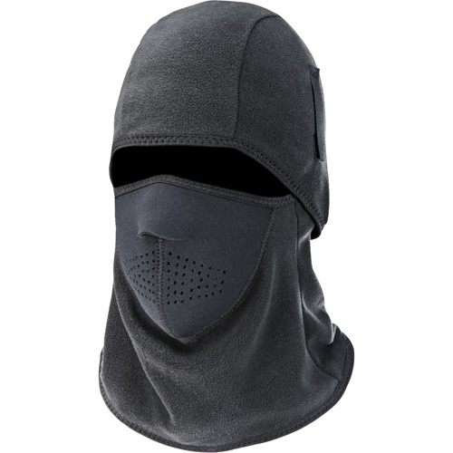 N-Ferno&reg; 6826 Two-Piece Balaclava, Fleece/Neoprene/Polyester, Black Helyx Safety & Industrial Supplies