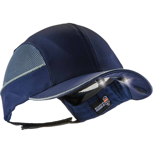 Casquette &agrave; bord long avec &eacute;clairage DEL Skullerz 8960, Bleu marin Helyx Safety & Industrial Supplies