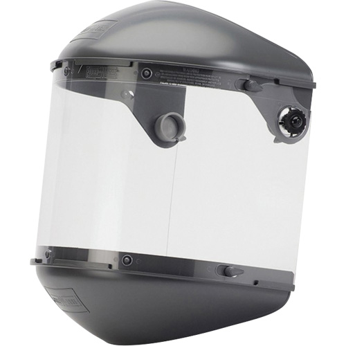 Syst&egrave;me de visi&egrave;re haute performance &agrave; double couronne 4" Fibre-Metal, Propionate, Suspension Rochet Helyx Safety & Industrial Supplies