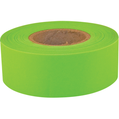 Ruban de signalisation Sub-Zero, 1,2" la x 150' lo, Lime fluorescent Helyx Safety & Industrial Supplies