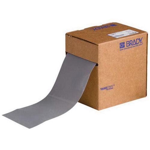 Ruban de marquage pour planchers ToughStripe, 4" x 100', Polyester, Gris Helyx Safety & Industrial Supplies