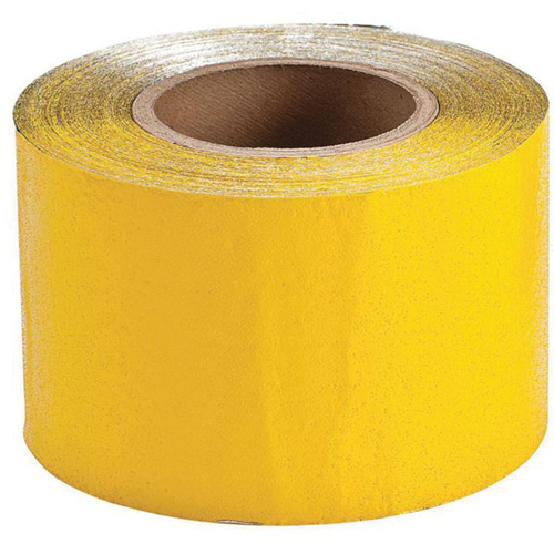 Ruban de marquage temporaire pour la chauss&eacute;e, 4" x 150', Vinyle, Jaune Helyx Safety & Industrial Supplies