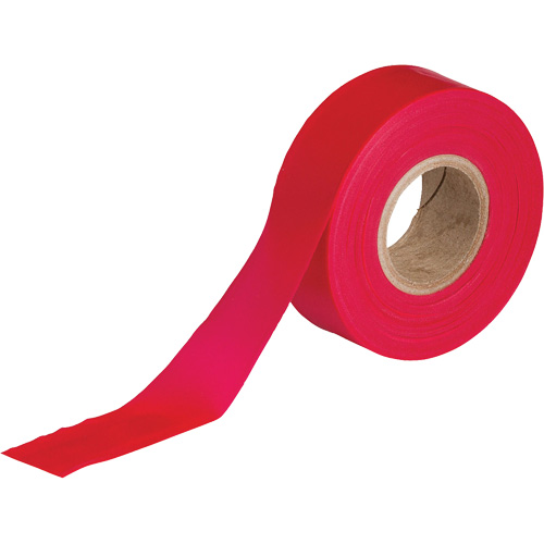 Flagging Tape, 1.188" W x 300' L, Red Helyx Safety & Industrial Supplies