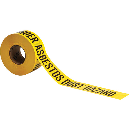Ruban pour barricade, Anglais, 3" la x 1000' lo, 3 mils, Noir sur jaune Helyx Safety & Industrial Supplies