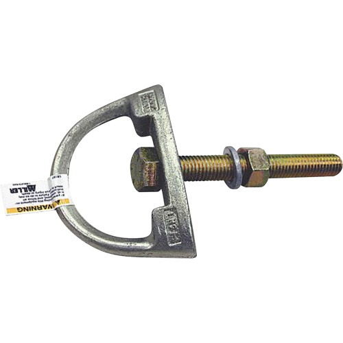 Miller&reg; Anchorage Connector with Hardware, D-Ring, Permanent Use Helyx Safety & Industrial Supplies