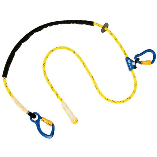 Pole Climber's Adjustable Rope Lanyard, 1 Legs, 8', CSA Class A, Nylon Helyx Safety & Industrial Supplies