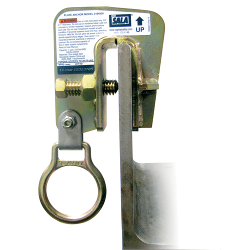 DBI-SALA&reg; Steel Plate Anchor, Bolt-On, Temporary Use Helyx Safety & Industrial Supplies