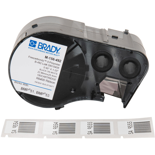 Low Temperature Label Maker Cartridge, Black Helyx Safety & Industrial Supplies